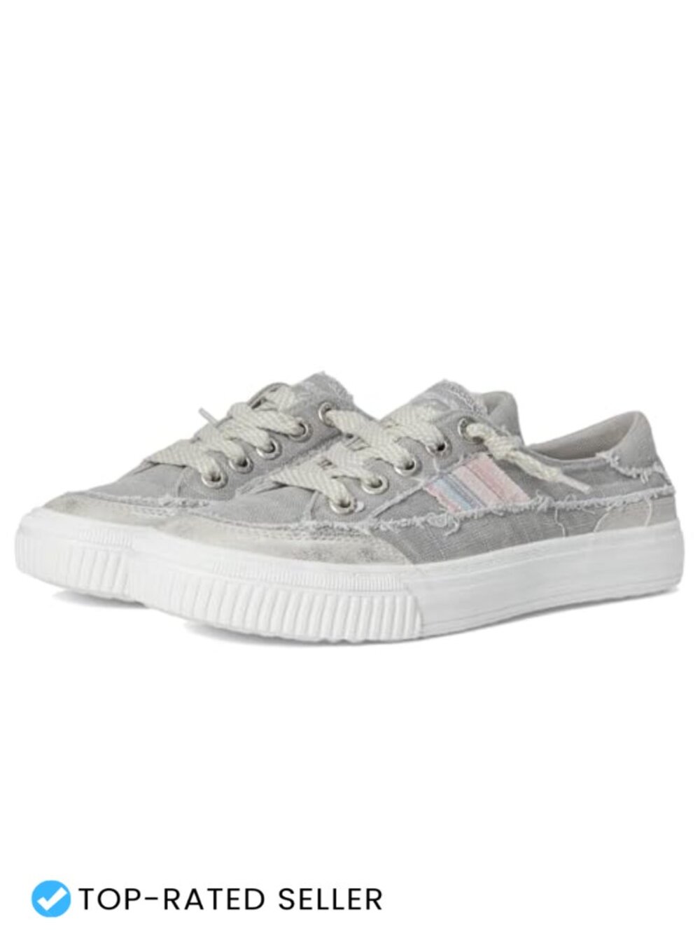 Women's Slip On Low Top Sneakers Comfort Walking Shoes with Decorative Laces